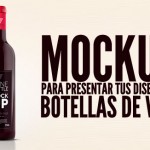 Mockup para botellas de vino