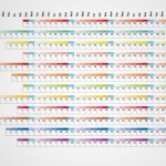 calendario horizontal