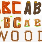 alfabeto de madera