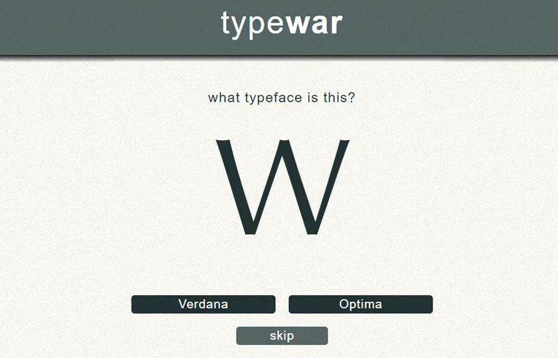 juego de tipografías